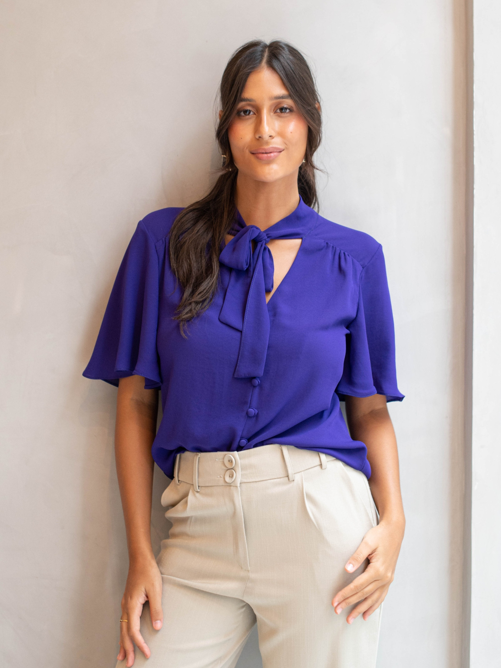 Blusas en crepe 2019 discount