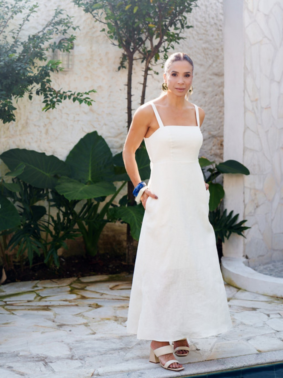 VESTIDO TOSCANA LINHO PURO