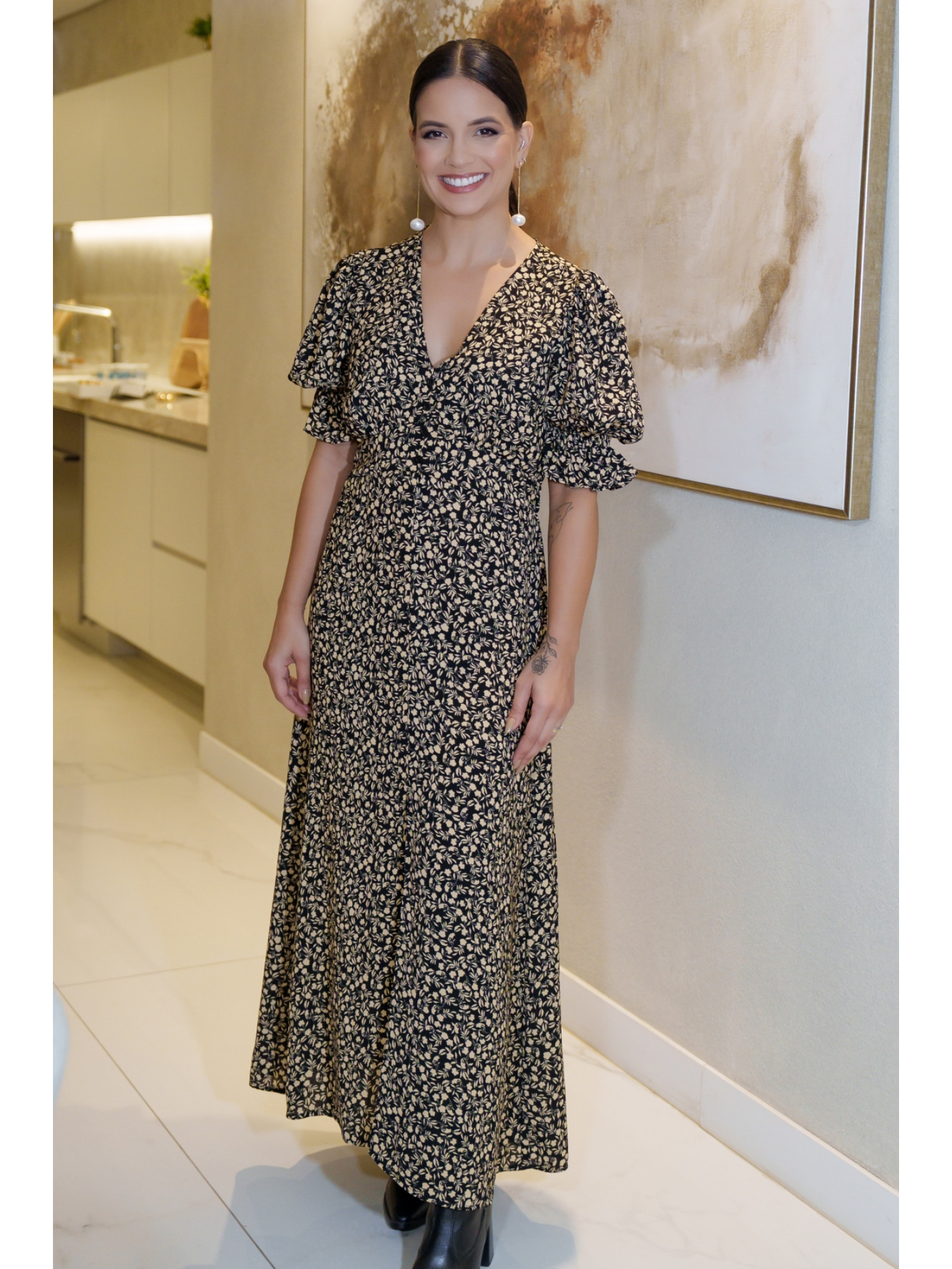 VESTIDO ESTAMPADO VISCOSE