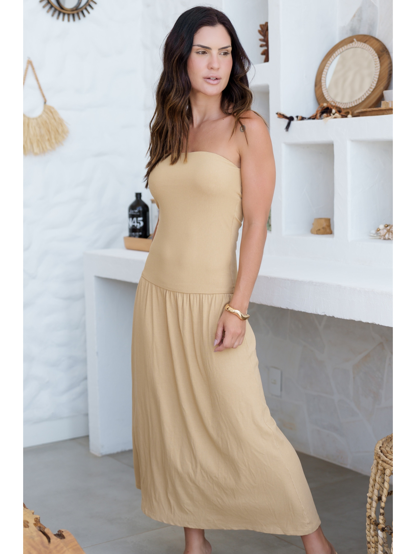 VESTIDO TOMARA QUE CAIA