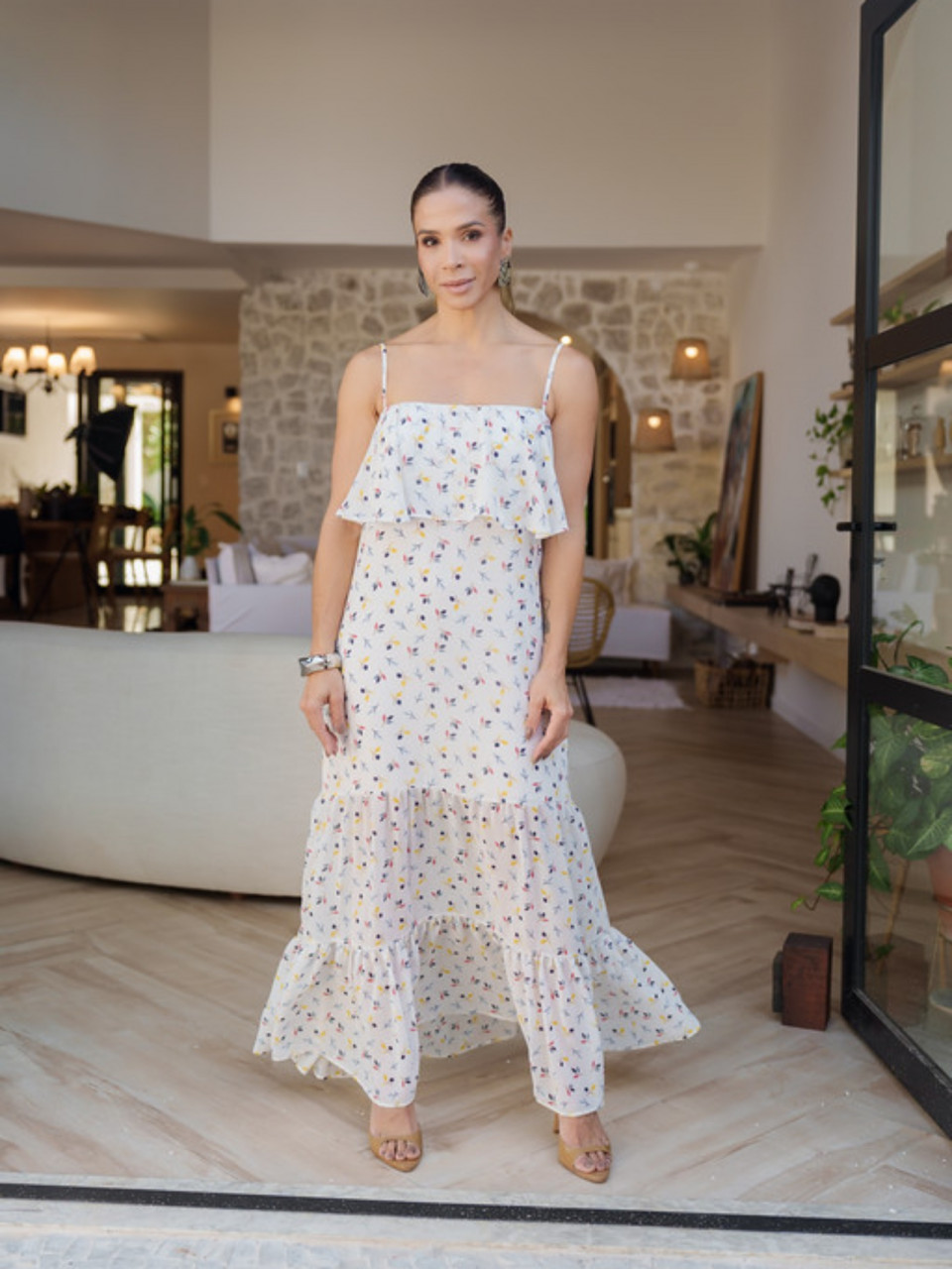 VESTIDO MIDI CHIFFON