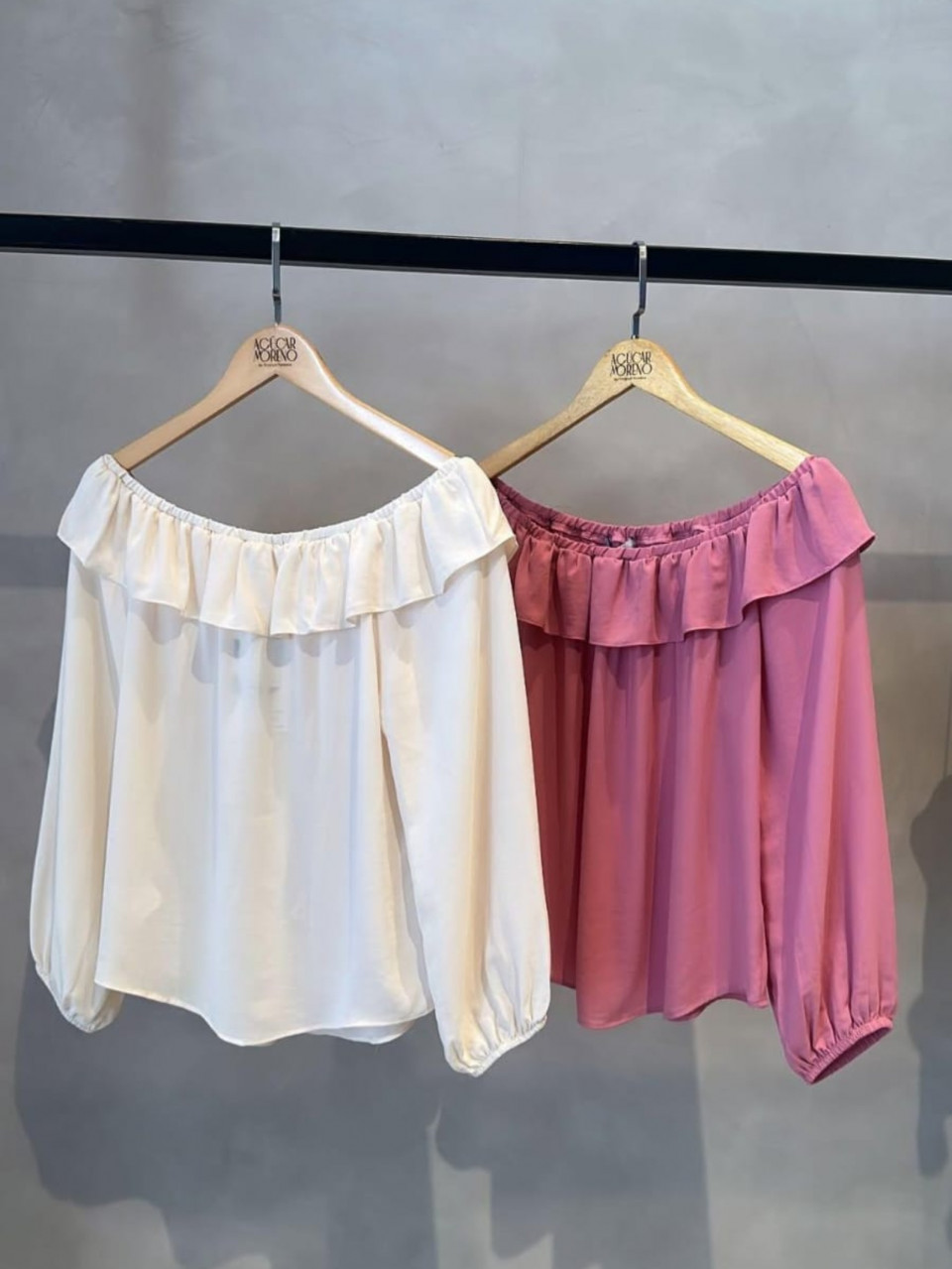 BLUSA CREPE DECOTE OMBRO